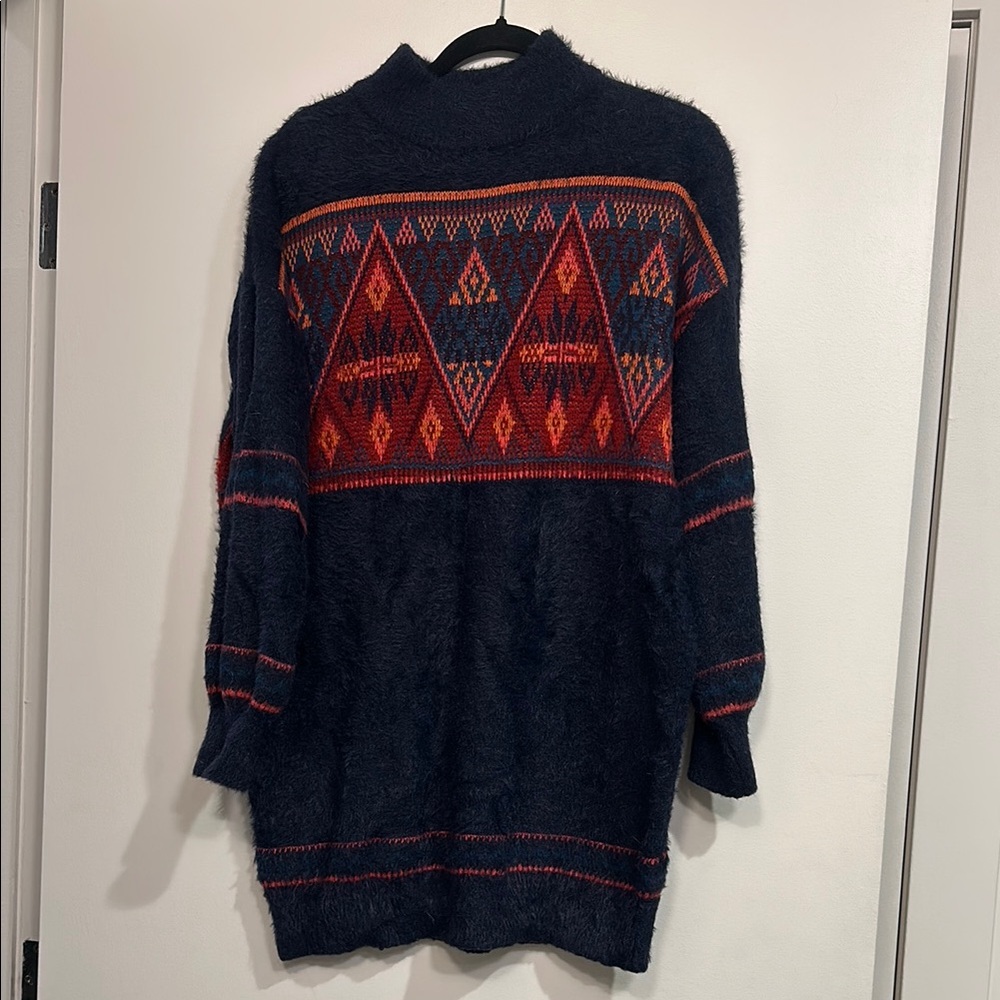 ModCloth The Snuggle Is Real Fair Isle Sweater Dress